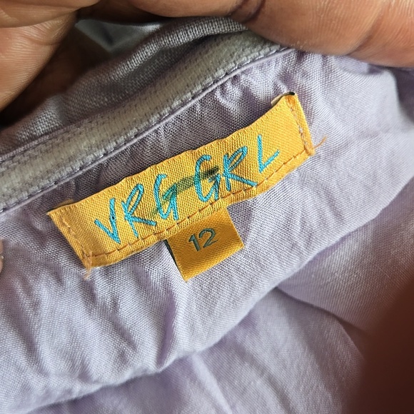 VRG GRL Naomi Elegant 100% Linen Lavender Strapless Maxi Sundress 12 - Picture 4 of 7